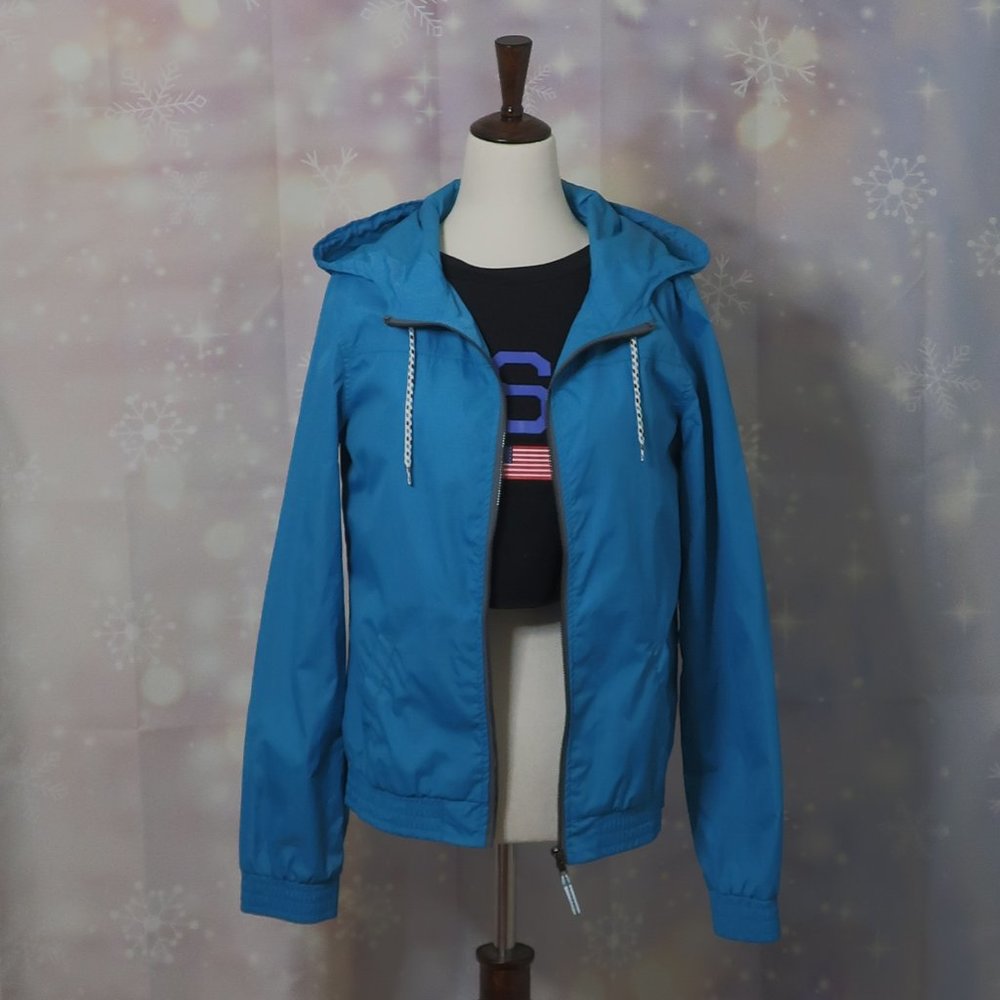 Blue Zine Zip Up Jacket